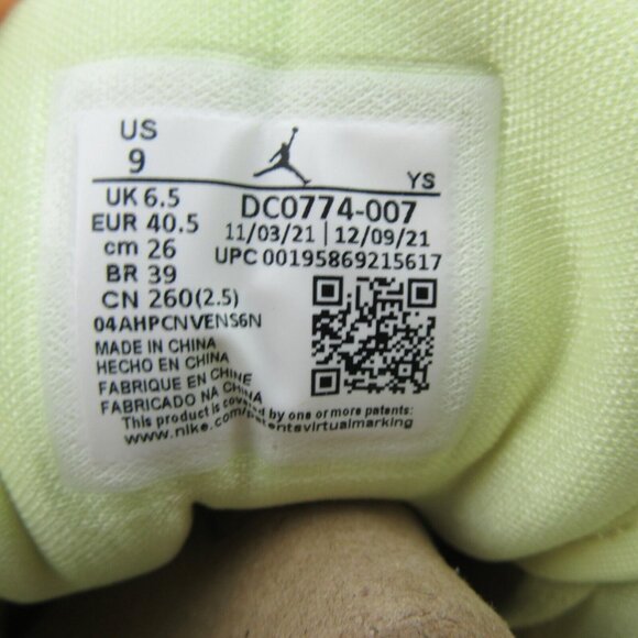 Air Jordan 1 Low Women's Size 9 Platinum White Citron Lemonade NEW - Picture 11 of 16